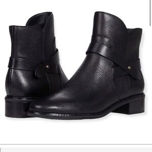 Cole Haan Wylie Black Leather Booties, New with tags. Size 10.5